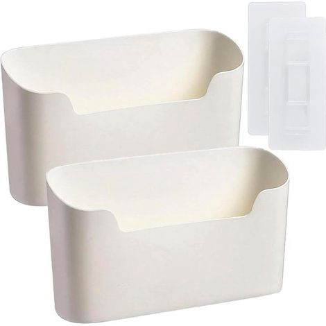 Organizador para puertas de armarios de cocina - 2 piezas - Blanco (1/5)