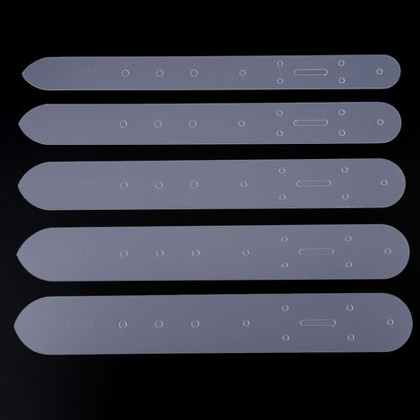 Gabarits translucides pour boucles de ceinture, module de perforation du cuir, outil de bricolage (1/5)