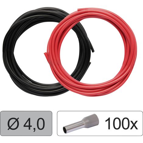 Quadrios 25CW130 Conducteur individuel LiFY 4.0 mm² rouge, noir 1 set W776493