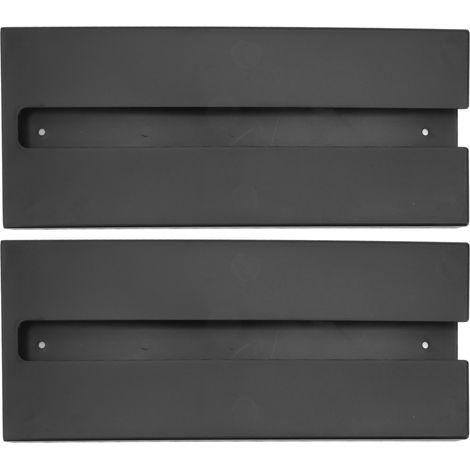 Lot de 2 porte-verres à vin noirs et rouges, en plastique autocollant, étagère suspendue pour bar ou cuisine.