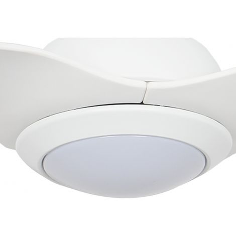 Recambio tulipa ventilador Delfos blanco de cristal (1/2)