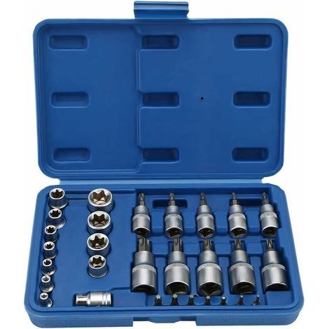 Coffret Douille Torx Femelle/Mâle T8-T55 avec Boîte (1/5)