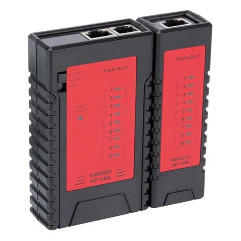 Velleman Probador de cable de red para cables Ethernet RJ45 y cables RJ11 (1/3)