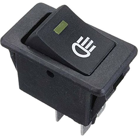 12V Universel Anti-brouillard Interrupteur a bascule LED Lampe pour voiture - Jaune (1/4)
