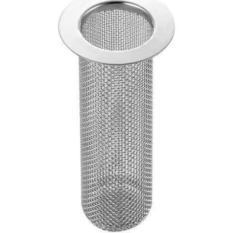 Filtre de siphon de sol multifonctionnel en acier inoxydable, filtre à cheveux, crépine anti-obstruction pour lavabo de salle de bain, long (1/5)
