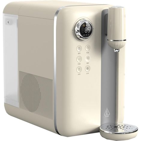 Distributeur d'eau filtrée chaude et froide instantanée, Distributeur d'eau de refroidissement rapide chaud instantané réfrigérateur domestique bureau petite fontaine à boire ( Color : blanc , Size : (1/4)