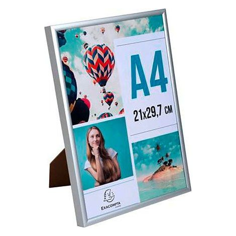 Cadre photo aluminium A4 - Argent