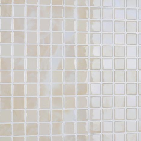 Mosaïque Adhésive Beige 16 Pièces Credence Cuisine et Salle de Bain Dalle PVC Murale Marbre 30.5cm x 30.5cm (1/5)