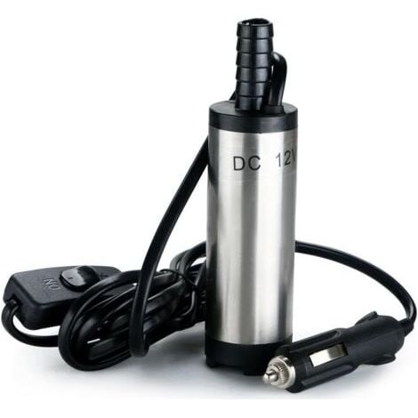 12V Pompe Carburant, Pompe Vidange Eau (Huile, Diesel Voiture de Transfert ou Ravitaillement) pour Auto Camping-car, Caravane, Grand Engin et Les Applications Marines & Speedboat (1/5)
