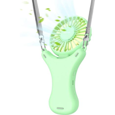 Mini ventilateur portable 3350 mAh avec rotation à 108°, petit ventilateur USB pliable et silencieux, batterie rechargeable pour les voyages en extér