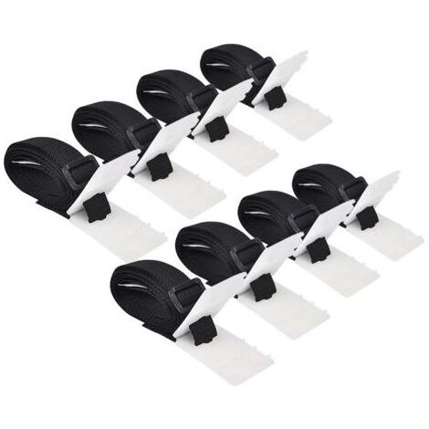Sangles de fixation universelles pour enrouleurs de piscine, lot de 8, 1,8 m (1/4)