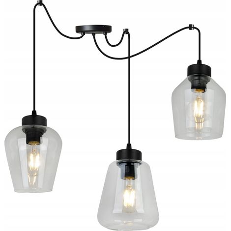LAMPADA A SOSPENSIONE MODERNA ED ELEGANTE CON PARALUME IN VETRO