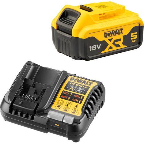 Pack batería Dewalt DCB184 18V 5Ah con cargador