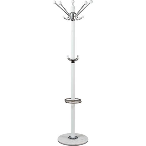 CANELLE - Portemanteau Bois Massif Teinté Blanc (1/3)
