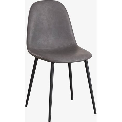 Sedia da pranzo imbottita Glamm SKLUM Nero