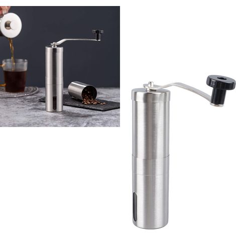 Tragbare Kaffeemühle aus Edelstahl, manuelle Kaffeemaschine für Zuhause (1/5)