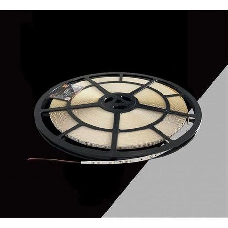 TrAdE Shop Traesio - Striscia Led Smd2835 Bobina 50 Metri 24v Ip20 Luce 6500k 3000k 4000k 50m-24v-120 - -Bianco Naturale -