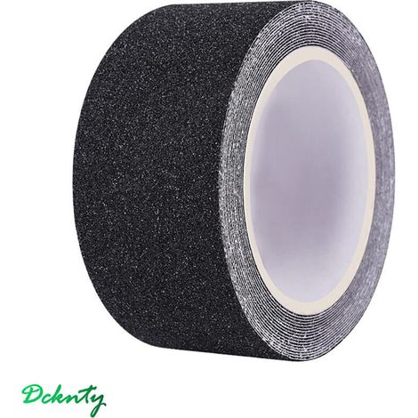 EASYCOMFORT 5 cm x 10 m Noir Ruban Adhésif Antidérapant, Bande Antidérapante à Haute Traction Adhérence, Bande Adhésive Abrasive Solide de Sécurité pour Escaliers, Marchepieds, Rampes, Extérieur et In (1/5)