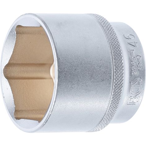 BGS Steckschlüssel-Einsatz Sechskant 2946-1, Antrieb Innenvierkant 12,5 mm (1/2"), SW 46 mm