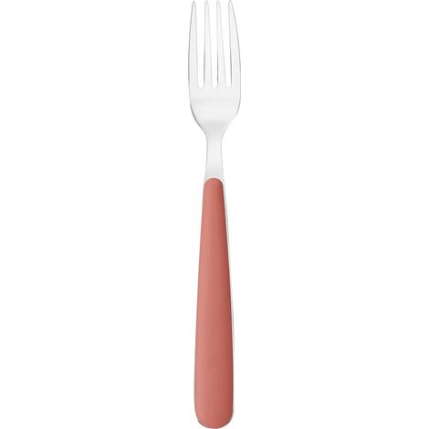 Forchetta da tavola in acciaio inox terracotta