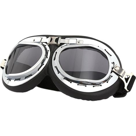 Lunettes de moto – Sangle élastique réglable, mousse respirante à trois couches, polycarbonate résistant aux rayures Performance d'étanchéité confortable pour le motocross, le ski, le (1/5)