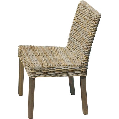 Sedia da Giardino in Rattan Vorghini Lisbona Grey Kubu (1/3)