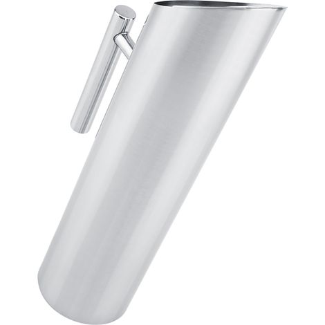 Carafe à eau en acier inoxydable avec compartiment réfrigérant, carafe à boissons froides, plateau de service pour la maison et l'hôtel (2 l) (1/5)
