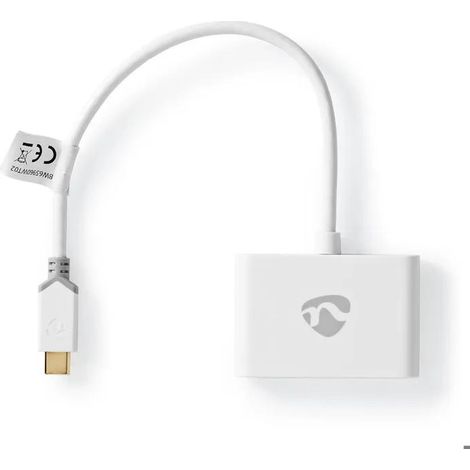 nedis CCBW65960WT02 adaptador USB-C blanco 0,2 m