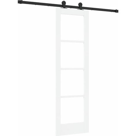 Maison Exclusive - Schiebetür ORKDAL Weiß und Schwarz 61 x 198,5