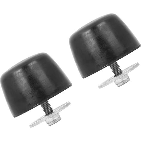 Bumper Cushion Hood Bump Stop Rubber Black (Set of 2)