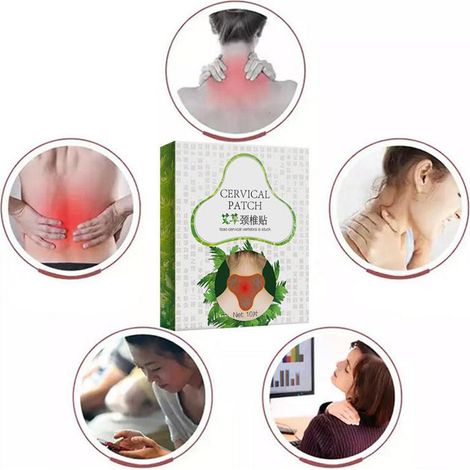 10 Patchs Décontractants au Plâtre d'Absinthe pour Apaiser les Douleurs Cervicales et Détendre le Cou (1/2)