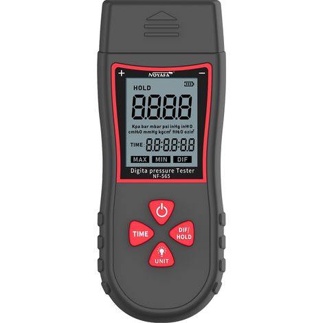 Manomètre numérique Noyafa NF-565, manomètre différentiel de pression d'air pour systèmes de chauffage, ventilation et climatisation (1/5)