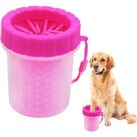 Nettoyeur Pattes de Chien Laveur Pied Animaux Nettoyeur De Patte pour Chien en Silicone Souple Gobelet de Nettoyage Portable pour Les Chiens Actifs(9.3x9.3x11.5CM) (1/5)