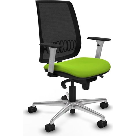 Silla de oficina piqueras y crespo Alares blanco mecanismo sincronizado (1/2)