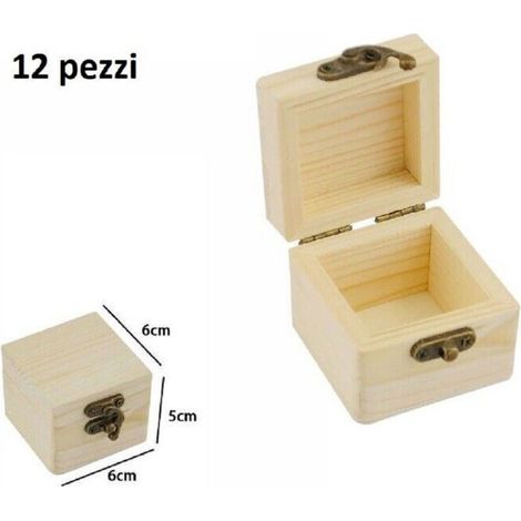 Set mit 12 Flaschenhaltern aus Holz