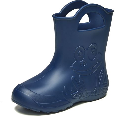 Ladeheid Eva Kinder Jungen Mädchen Gummistiefel Regenschuhe LA-CA-01 (Marineblau, 34/35 EU)