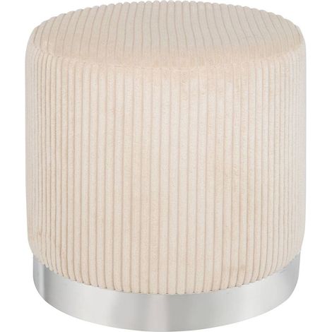 Pouf sylia avorio - Atmosphera créateur d'intérieur