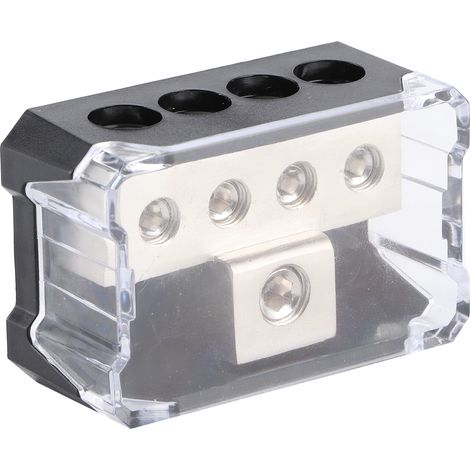 Bloc de distribution électrique 1 entrée 4 sorties pour amplificateur audio voiture boîtier de connexion séparateur (1/5)