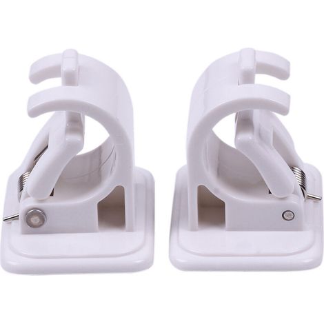Clip de fixation pour barre porte-serviettes, crochet de suspension pour barre porte-serviettes, auto-adhésif-AquaForge (1/5)