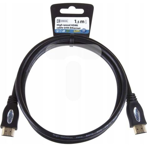 Cable HDMI Emos SL0101 - cable HDMI de 1,5 m, 1 unidad. (1/2)