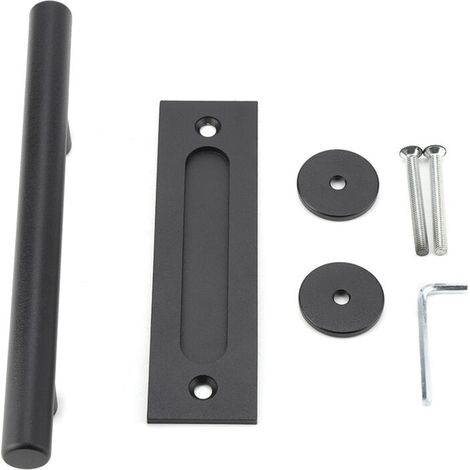 Heavy-Duty, Durable Carbon Steel Pull and Flush Door Handle (AVCE 1 Handle, Buffers, 2 Screws, 2 Keys, 1 Base Plate) (1/5)