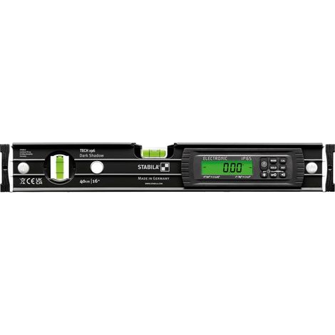 Niveau à eau électronique TECH196 Dark Shadow 40cm en aluminium anthracite mat (1/5)
