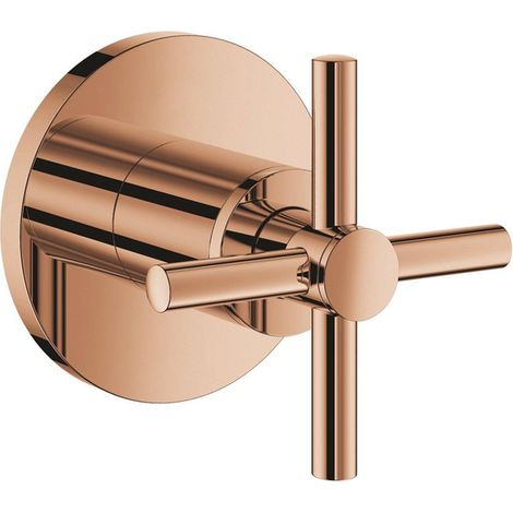 Grohe Atrio Façade pour robinet d'arrêt encastré Bronze, 29396DA0 (1/2)