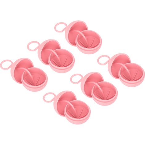 Lot de 10 ballons à eau réutilisables en silicone avec anneau de transport, remplissage rapide et fermeture automatique, parfaits pour les jeux d'eau en extérieur, à la plage ou ailleurs (rose). (1/5)