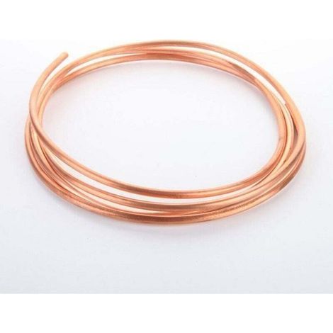 Tuyau de Cuivre Mou de Fil de Cuivre de 2M pour la Tuyauterie de Réfrigération OD 5mm x ID 4mm (1/4)