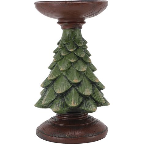 GARRYFIZH Bougeoir en résine Vintage, décoration de maison, pilier, support d'arbre de noël, photophore pour salon, cuisine, centre de Table S
