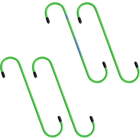 Set di 4 ganci di sospensione a forma di S per pinze freno, dischi di sospensione, ganci per pinze freno, punte in gomma (1/5)