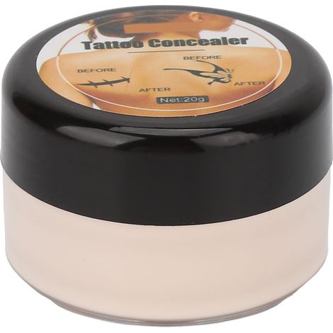 Correcteur de tatouage imperméable portable, maquillage longue tenue pour cacher cicatrices, taches brunes et taches de naissance, 0.7 oz teint clair pour hommes et femmes