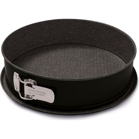 Guardini Blackstone, Tortiera apribile 1 fondo 26cm, Acciaio con rivestimento antiaderente, Colore "black-stone"