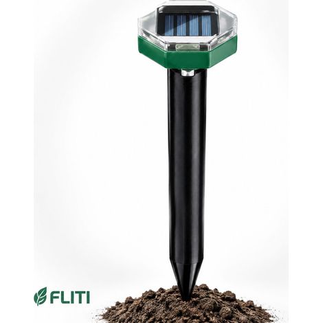 Répulsif taupe solaire 8 pcs – Ultrasons étanches IP65, panneaux haute efficacité, portée 7500 ft², ABS robuste pour jardin (1/5)